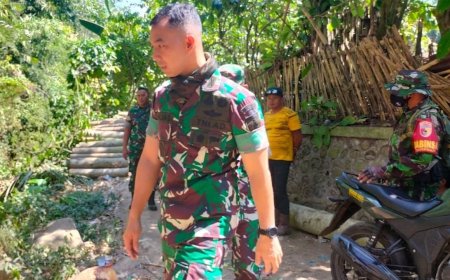 Dimulainya Pembangunan Jembatan Campoan, Dandim 0823 Situbondo Apresiasi Babinsa
