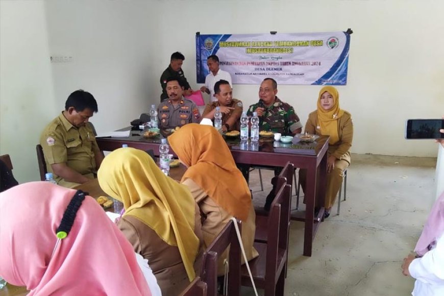 Danramil dan Forkopimcam Arosbaya Hadiri Musrenbangdes di Desa Dlemer dan Desa Makam Agung