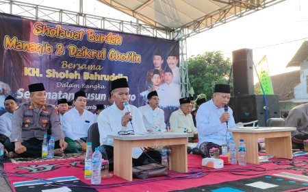 Jalin Silaturahmi, Danramil 0819/21 Purwosari Hadiri Dzikrul Ghofilin di Dusun Purwo