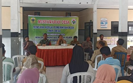 Babinsa  Pujer Hadiri Rapat Penyusunan RKP Tahun 2024 & DU-RKP Tahun 2025