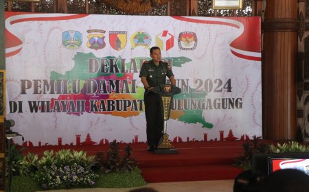 Deklarasi Pemilu Damai 2024, Dandim Tulungagung : Netralitas TNI Harga Mati