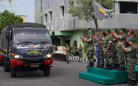 Pangdam V Brawijaya Melepas Bantuan untuk Korban Perang di Gaza