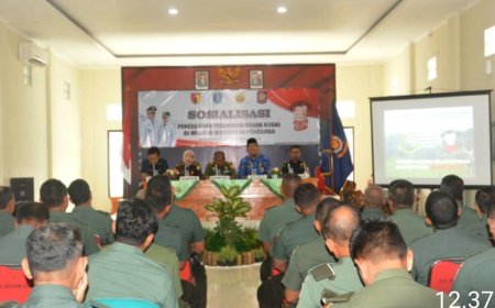Anggota Kodim Ponorogo Hadiri Sosialisasi Berantas Peredaran Rokok Ilegal