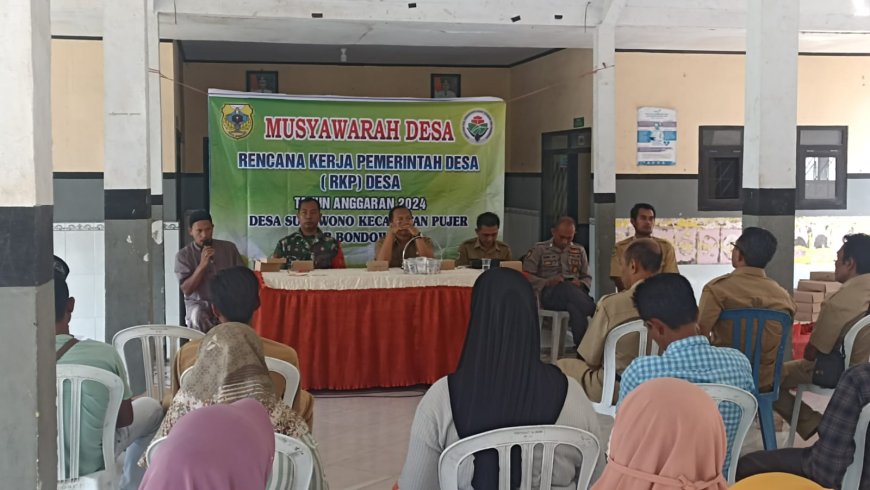 Babinsa  Pujer Hadiri Rapat Penyusunan RKP Tahun 2024 & DU-RKP Tahun 2025