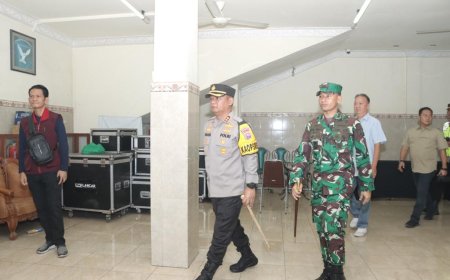 Pastikan Aman dan Kondusif Dandim 0812 Lamongan Tinjau Kesiapan Pengamanan Gereja
