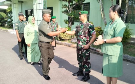 Dandim Lamongan Melepas Personil Pindah Satuan Sebagai Bentuk Penghormatan