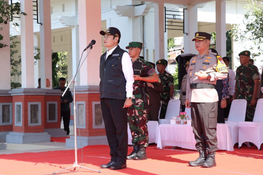 Apel Kesiapan Pengamanan Lilin Semeru 2023: Komitmen Tiga Pilar Kabupaten Lamongan Menjaga Keamanan Akhir Tahun