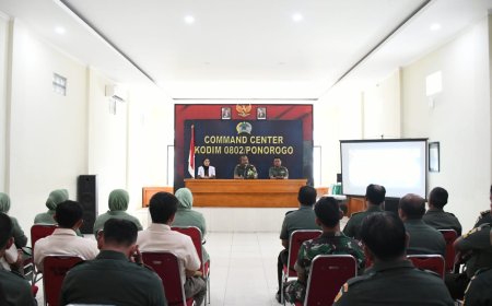 Anggota Kodim 0802/Ponorogo Mengikuti Penyuluhan Kesehatan