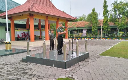 Jadi Inspektur Upacara 17-an, Dandim 0812/Lamongan Bacakan Amanat Panglima TNI