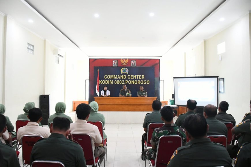 Anggota Kodim 0802/Ponorogo Mengikuti Penyuluhan Kesehatan