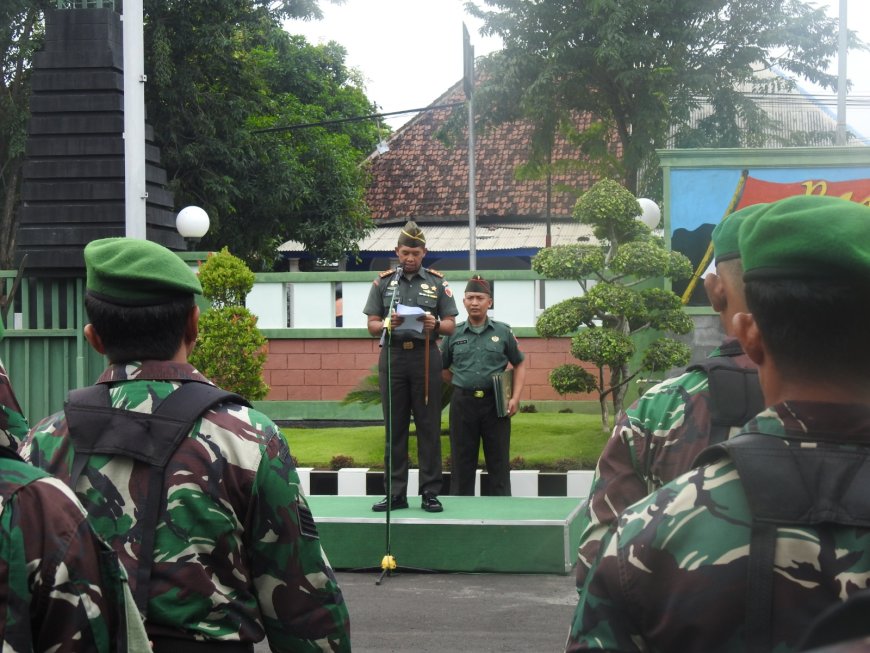 Pimpin Upacara Bendera 17-an, Dandim 0819/Pasuruan Bacakan Amanat Panglima TNI