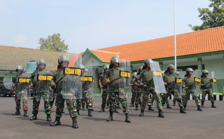 Menyambut Pemilu 2024, Kodim 0819/Pasuruan Menggelar Pelatihan Penanggulangan Huru Hara