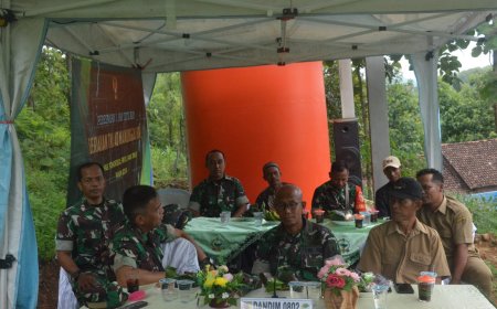 Kodim 0802/Ponorogo Ikuti Launching Program TNI AD Manunggal Air