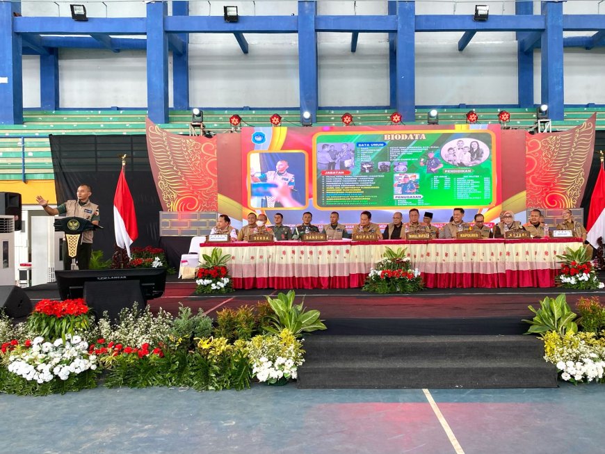 Dandim Lamongan Mengikuti Rakor Kesiapan Pemilu 2024 