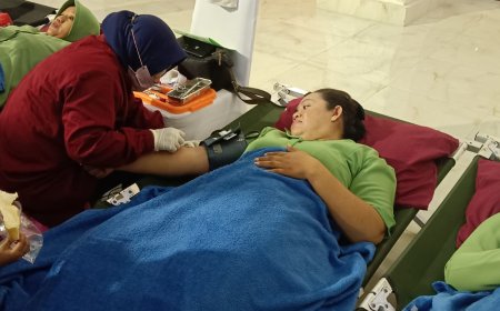Persit KCK PD V/Brawijaya Memperingati HUT ke-78 dengan Gelar Donor Darah Massal