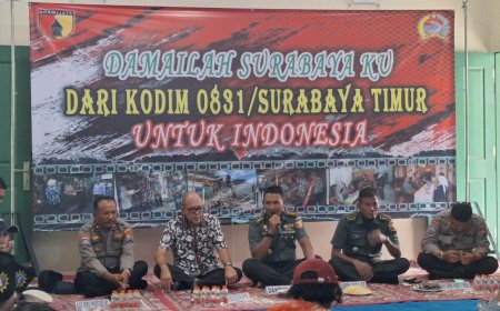 Upaya Kodim 0831 Surabaya Timur Perkuat Sinergitas untuk Kondusifnya Wilayah