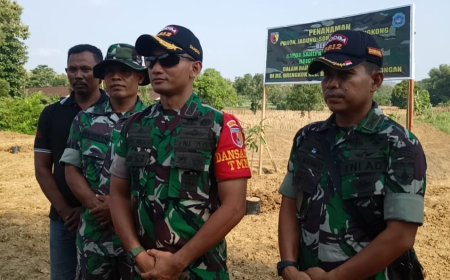 Dansatgas TMMD Lamongan  Suarakan Semangat Gotong Royong Mulai dari Langkah Kecil