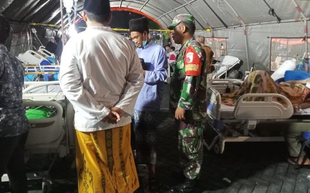 Kodim 0831 Surabaya Timur Bantu Korban Gempa di RS Unair Kampus C