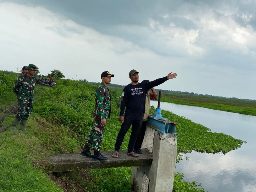 Dandim 0812 Lamongan dan DKPP Cek Sumber Air untuk Program Pompanisasi