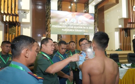 Panselinda Surabaya Pimpin Sidang Pemilihan Calon Terbaik Akademi TNI