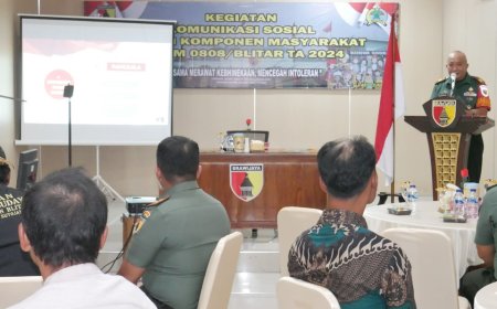 Kodim 0808/Blitar Galang Persatuan Melalui Komsos