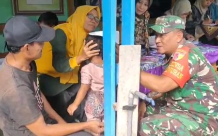 Cerita Serda Fanda, Si Penjaga Kesehatan Anak di Desa Dawuhan