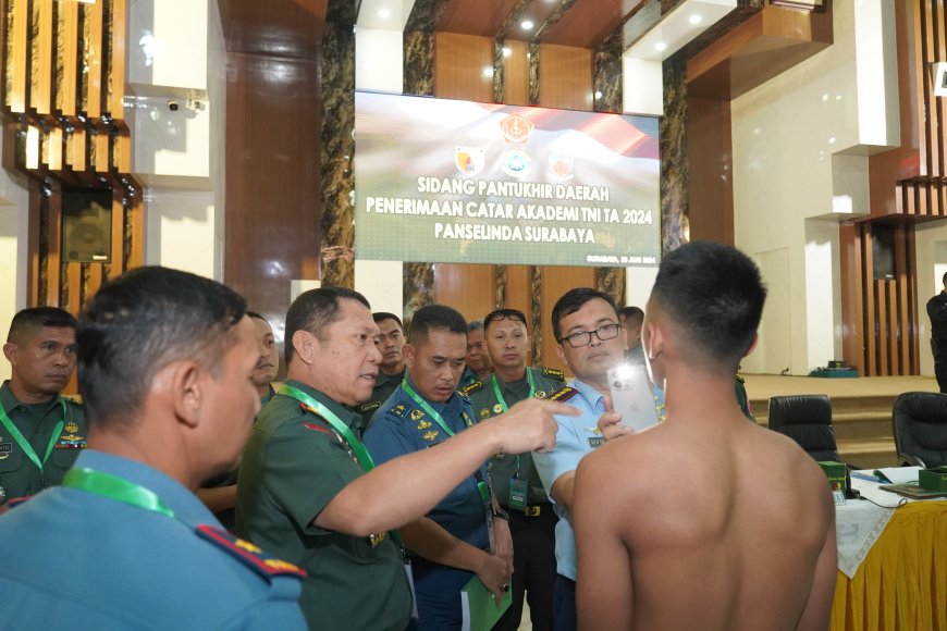 Panselinda Surabaya Pimpin Sidang Pemilihan Calon Terbaik Akademi TNI