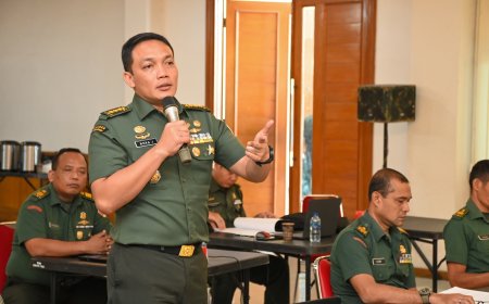 Asrendam V/Brawijaya Memimpin Sosialisasi Jakren dan Jukcan TNI AD