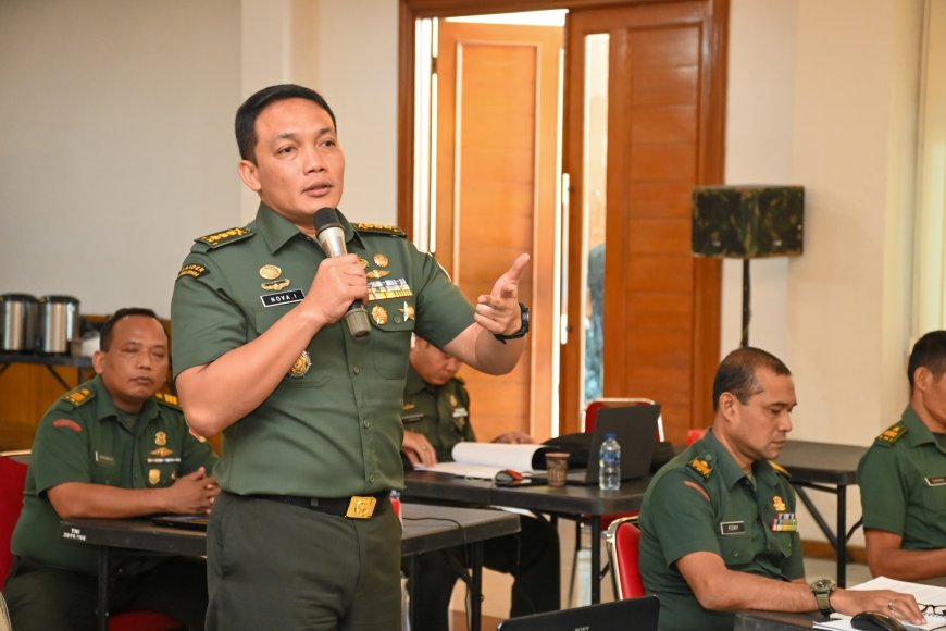 Asrendam V/Brawijaya Memimpin Sosialisasi Jakren dan Jukcan TNI AD