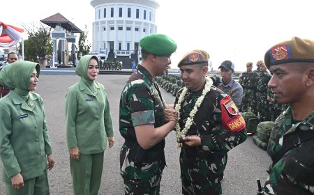 Pangdam V Brawijaya sambut Kedatangan Satgas Yonarhanud 8/MBC