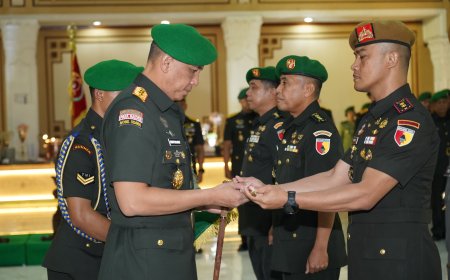 Mayjen TNI Rudy Saladin Memimpin Sertijab Dua Jabatan Strategis di Kodam V Brawijaya 