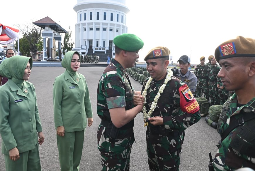 Pangdam V Brawijaya sambut Kedatangan Satgas Yonarhanud 8/MBC