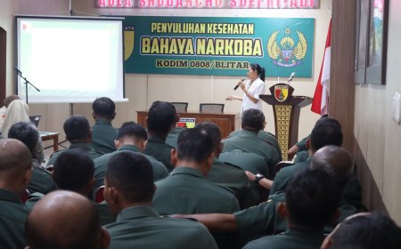 Polkes Blitar Gelar Sosialisasi Bahaya Narkoba, Gandeng Kodim 0808 dan BPJS