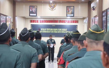 Lettu Inf Sarnoto Resmi Jabat Danramil Wonodadi, Siap Emban Amanah Baru